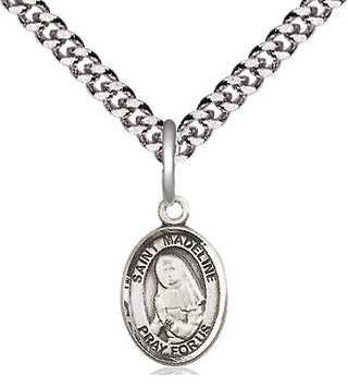 Pewter Saint Madeline Sophie Barat Medal Religious and Catholic Jewelry Engraved Catholic Saint Jewelry