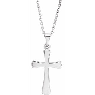 Sterling Silver Cross 18" Necklace