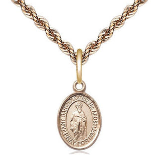 14kt Gold Filled Saint Bartholomew the Apostle Medal Religious and Catholic Jewelry Engraved Catholic Saint Jewelry