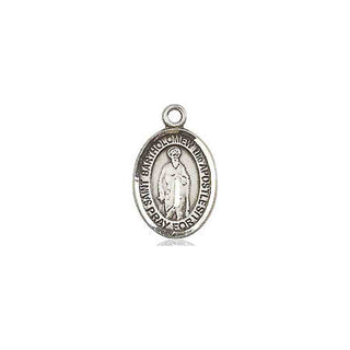 Pewter Saint Bartholomew the Apostle Medal Engraved Catholic Saint Jewelry