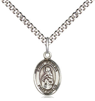 Pewter Saint Matilda Medal Religious and Catholic Jewelry Engraved Catholic Saint Jewelry