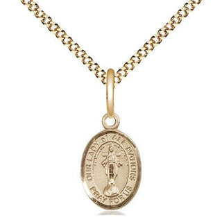 Gold-Filled Our Lady of All Nations Pendant