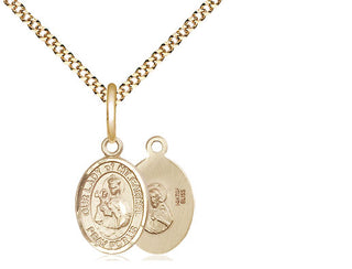 Gold-Filled Our Lady of Mount Carmel Pendant