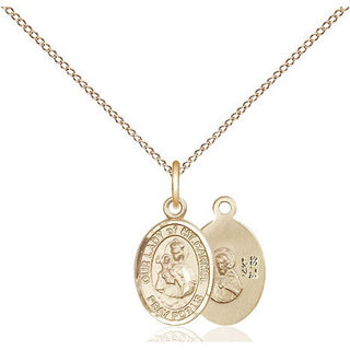 14kt Gold Our Lady of Mount Carmel Medal