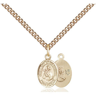 14kt Gold Our Lady of Mount Carmel Medal