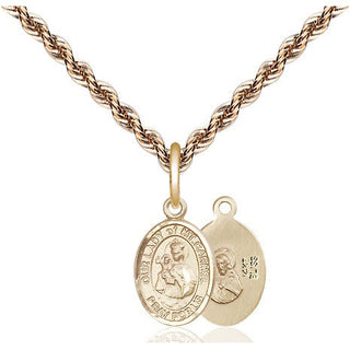 14kt Gold Our Lady of Mount Carmel Medal