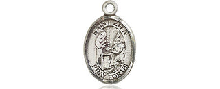 Pewter Saint Zita Medal Engraved Catholic Saint Jewelry