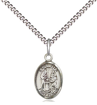Pewter Saint Zita Medal Religious and Catholic Jewelry Engraved Catholic Saint Jewelry