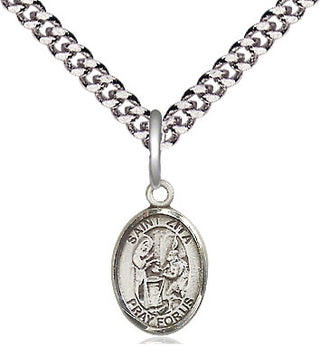 Pewter Saint Zita Medal Religious and Catholic Jewelry Engraved Catholic Saint Jewelry