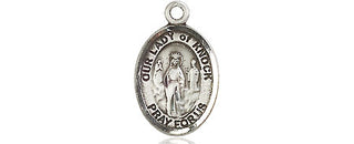 Pewter Our Lady of Knock Medal Engraved Catholic Saint Jewelry