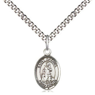 Pewter Saint Rachel Medal Religious and Catholic Jewelry Engraved Catholic Saint Jewelry