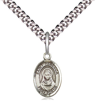 Pewter Saint Rebecca Medal Religious and Catholic Jewelry Engraved Catholic Saint Jewelry