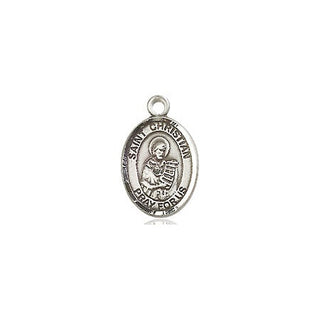 Pewter Saint Christian Demosthenes Medal Engraved Catholic Saint Jewelry