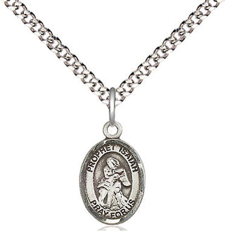 Pewter Saint Isaiah Medal Religious and Catholic Jewelry Engraved Catholic Saint Jewelry