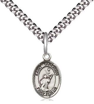 Pewter Saint Tarcisius Medal Religious and Catholic Jewelry Engraved Catholic Saint Jewelry