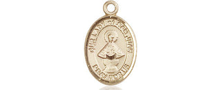 14kt Gold Our Lady of San Juan Medal Engraved Catholic Saint Jewelry