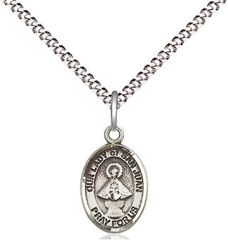 Pewter Our Lady of San Juan Medal Religious and Catholic Jewelry Engraved Catholic Saint Jewelry