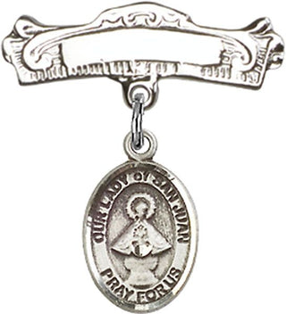 Sterling Silver Badge Pin O/L of San Juan Baby Badge - Engravable