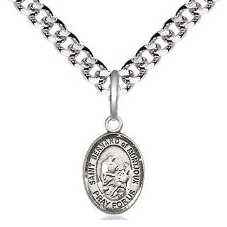 Pewter Saint Bernard of Montjoux Medal Religious and Catholic Jewelry Engraved Catholic Saint Jewelry