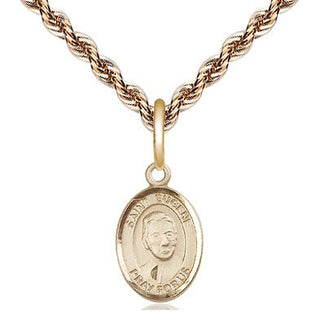 14kt Gold Saint Eugene de Mazenod Medal Engraved Catholic Saint Jewelry