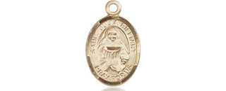 14kt Gold Saint Julia Billiart Medal Engraved Catholic Saint Jewelry