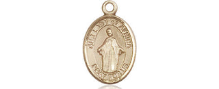 14kt Gold Our Lady of Africa Medal Engraved Catholic Saint Jewelry