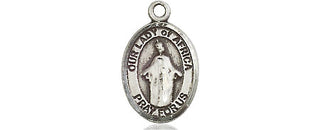 Pewter Our Lady of Africa Medal Engraved Catholic Saint Jewelry