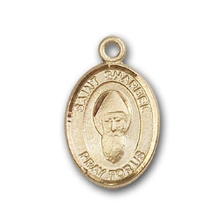 Gold-Filled Saint Sharbel Pendant