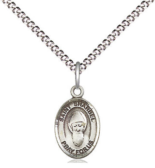 Pewter Saint Sharbel Medal Religious and Catholic Jewelry Engraved Catholic Saint Jewelry