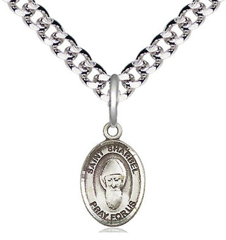 Pewter Saint Sharbel Medal Religious and Catholic Jewelry Engraved Catholic Saint Jewelry
