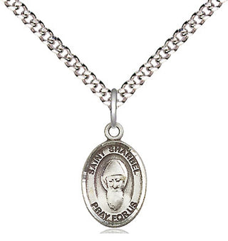 Pewter Saint Sharbel Medal Religious and Catholic Jewelry Engraved Catholic Saint Jewelry