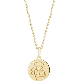 14K Yellow Hold You Forever 16-18" Necklace