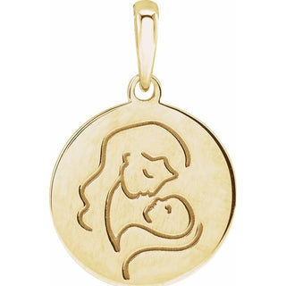 14K Yellow Hold You Forever Pendant