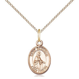 14kt Gold Filled Saint Remigius of Reims Medal Religious and Catholic Jewelry Engraved Catholic Saint Jewelry