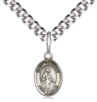 Pewter Saint Remigius of Reims Medal Religious and Catholic Jewelry Engraved Catholic Saint Jewelry
