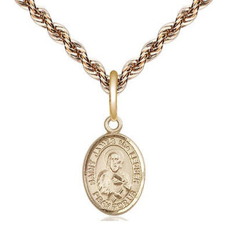 14kt Gold Saint James the Lesser Medal Engraved Catholic Saint Jewelry