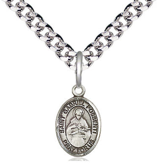 Pewter Saint Gabriel Possenti Medal Religious and Catholic Jewelry Engraved Catholic Saint Jewelry