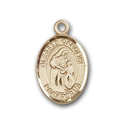 Gold-Filled Blessed Caroline Gerhardinger Pendant