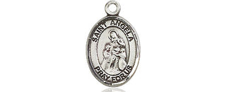 Pewter Saint Angela Merici Medal Engraved Catholic Saint Jewelry