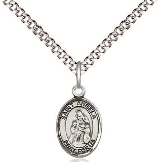 Pewter Saint Angela Merici Medal Religious and Catholic Jewelry Engraved Catholic Saint Jewelry