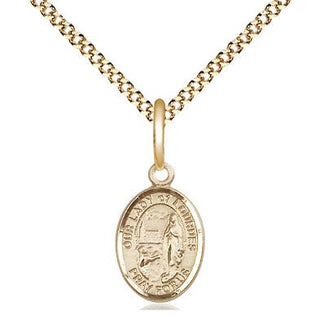 Gold-Filled Our Lady of Lourdes Pendant
