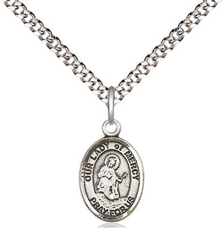 Pewter Our Lady of Mercy Medal Religious and Catholic Jewelry Engraved Catholic Saint Jewelry