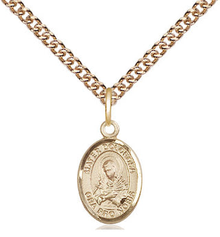 14kt Gold Mater Dolorosa Medal Engraved Catholic Saint Jewelry