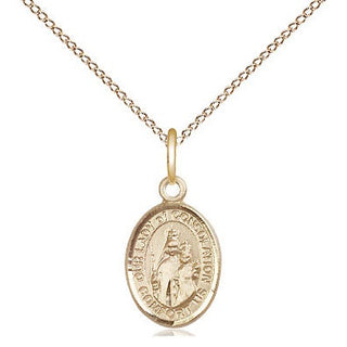 14kt Gold Our Lady of Consolation Medal Engraved Catholic Saint Jewelry