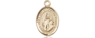 14kt Gold Our Lady of Consolation Medal Engraved Catholic Saint Jewelry