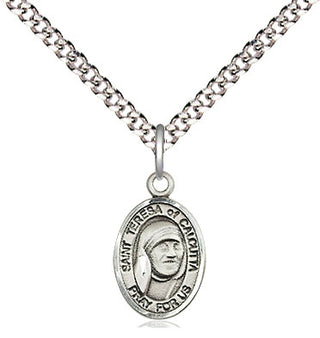 Pewter Saint Teresa of Calcutta Medal Religious and Catholic Jewelry Engraved Catholic Saint Jewelry