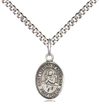 Pewter Saint Lidwina of Schiedam Medal Religious and Catholic Jewelry Engraved Catholic Saint Jewelry