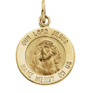 14K Yellow Gold Our Lord Jesus Pendant
