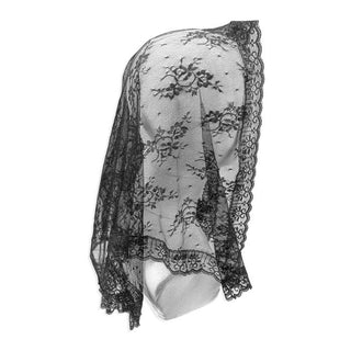 Black Chapel Veil Mantilla