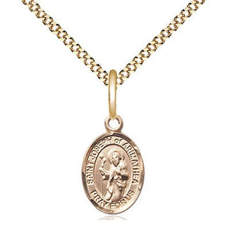 14kt Gold Filled Saint Joseph of Arimathea Medal Religious and Catholic Jewelry Engraved Catholic Saint Jewelry